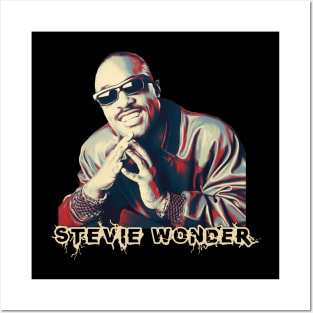 Retro Style Stevie Wonder Posters and Art